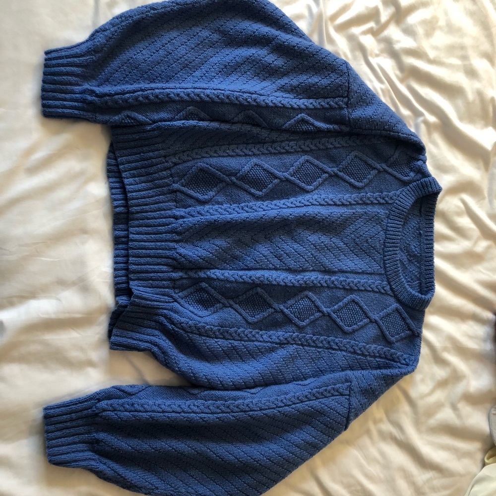 vintage cropped knitted sweater